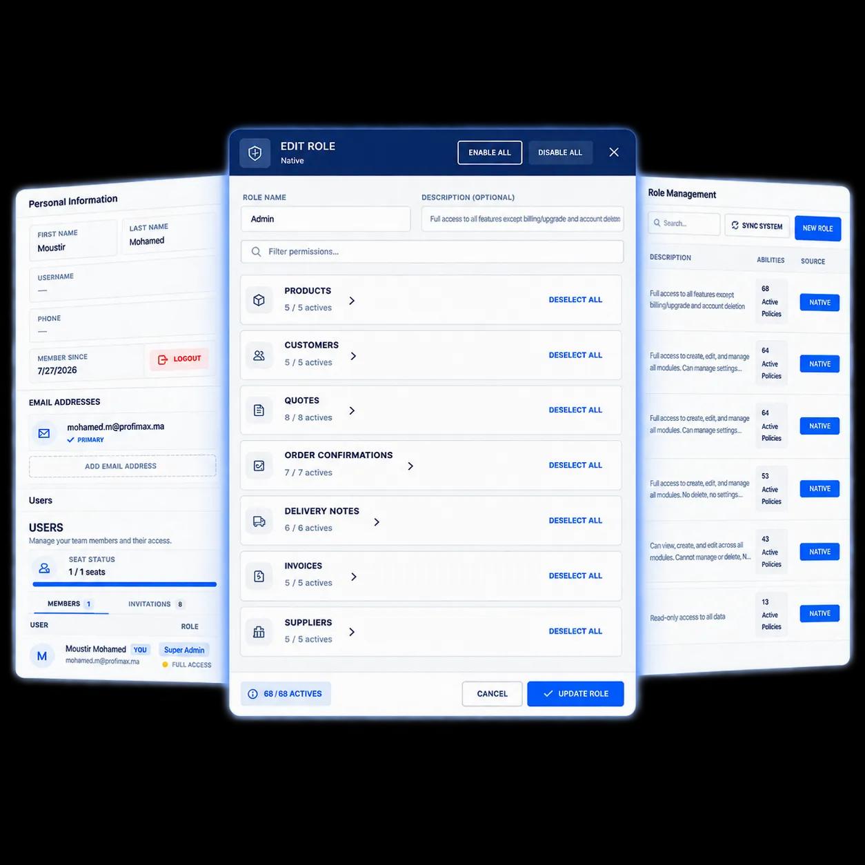 Full control – even across your team